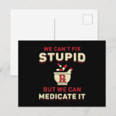 Farmacie Technicus We kunnen geen griezelige apoth Briefkaart (Voorkant / Achterkant)