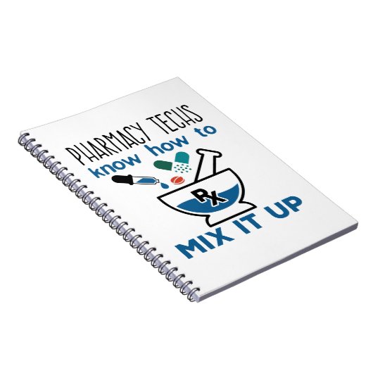 Farmacie Technieken weten hoe ze het moeten mengen Notitieboek (Rechterzijde)