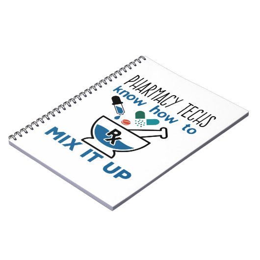 Farmacie Technieken weten hoe ze het moeten mengen Notitieboek (Linkerzijde)