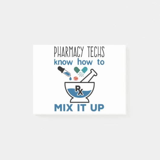 Farmacie Technieken weten hoe ze het moeten mengen Post-it® Notes (Voorkant)