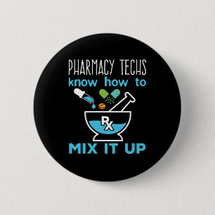 Farmacie Technieken weten hoe ze het moeten mengen Ronde Button 5,7 Cm