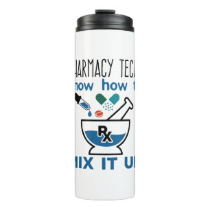 Farmacie Technieken weten hoe ze het moeten mengen Thermosbeker