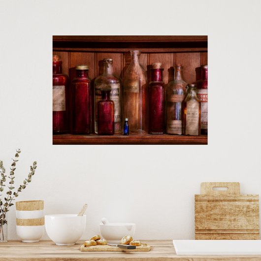 Farmacie - Van antacida tot antiseptica Poster (Keuken)