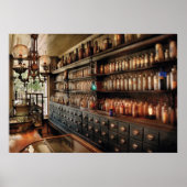Farmacie - Zoveel bakken en flessen Poster (Voorkant)