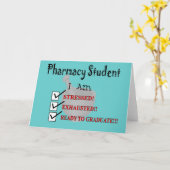 Farmaciestudent: "Klaar om te Afstuderen!!!" Kaart (Gele Bloem)