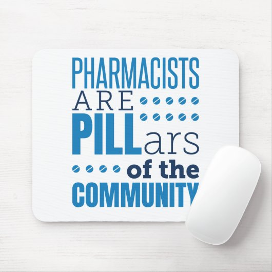 Farmacischer Are Pillars Funny Pharmacist Pharmacy Muismat (Met muis)