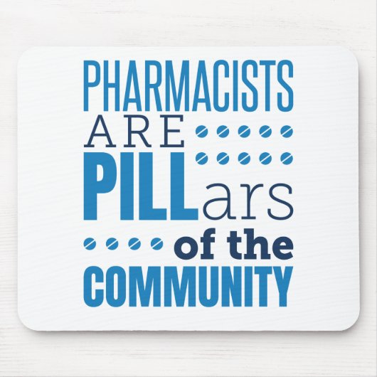 Farmacischer Are Pillars Funny Pharmacist Pharmacy Muismat (Voorkant)