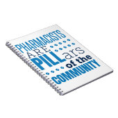 Farmacischer Are Pillars Funny Pharmacist Pharmacy Notitieboek (Rechterzijde)