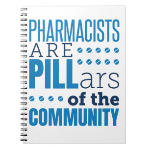 Farmacischer Are Pillars Funny Pharmacist Pharmacy Notitieboek