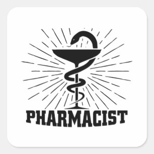 Farmacischer Pharmacy Student Pharmacy Gift Vierkante Sticker