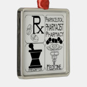FARMACIST CHRISTMAS ORNAMENT FARMACY RX (Rechts)