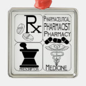 FARMACIST CHRISTMAS ORNAMENT FARMACY RX (Voorkant)