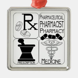 FARMACIST CHRISTMAS ORNAMENT FARMACY RX
