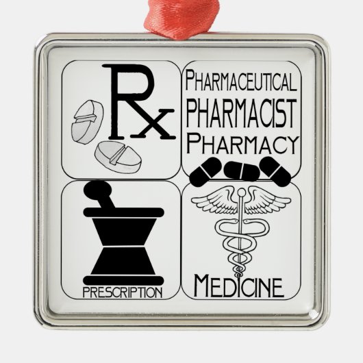 FARMACIST CHRISTMAS ORNAMENT FARMACY RX (Voorkant)