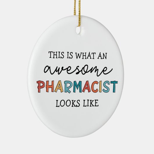 Farmacist Funny Geweldige apotheker Gifts Keramisch Ornament (Rechts)