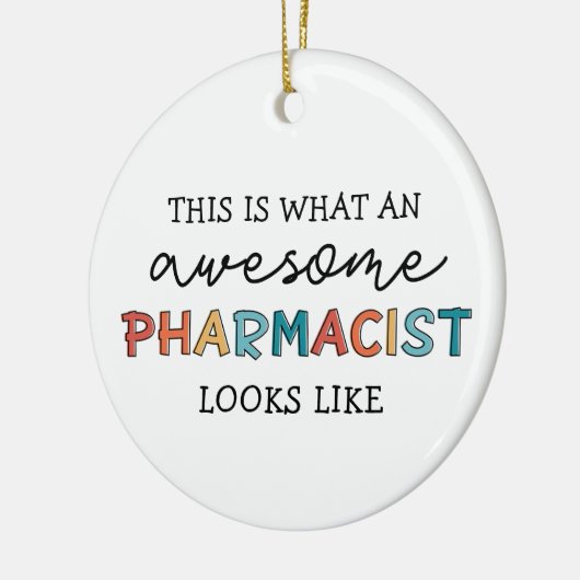 Farmacist Funny Geweldige apotheker Gifts Keramisch Ornament (Links)