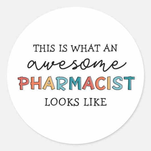 Farmacist Funny Geweldige apotheker Gifts Ronde Sticker (Voorkant)