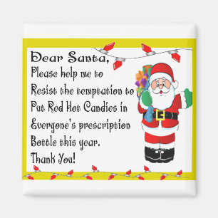 Farmacist Funny kerstcadeautjes Magneet