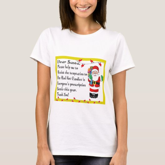 Farmacist Funny kerstcadeautjes T-shirt (Voorkant)