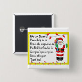 Farmacist Funny kerstcadeautjes Vierkante Button 5,1 Cm (Voorkant /achterkant)