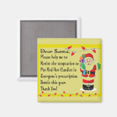 Farmacist Funny Kerstmis Threatts Gifts Magnet (Voorkant / Achterkant)