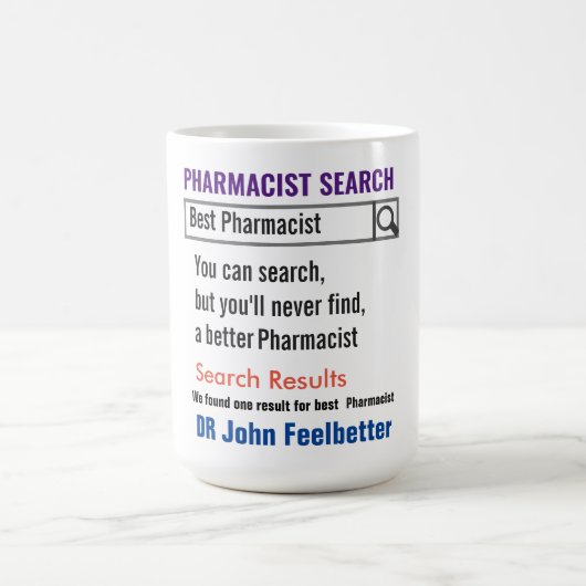 Farmacist Funny Search Gift Mok (Center)