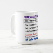 Farmacist Funny Search Gift Mok (Voorkant links)