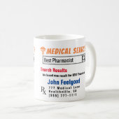 Farmacist Funny Search Gift Mok (Voorkant rechts)