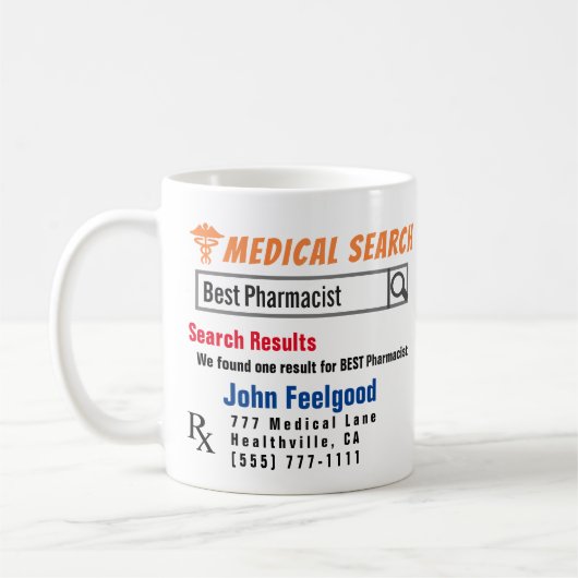 Farmacist Funny Search Gift Mok (Links)