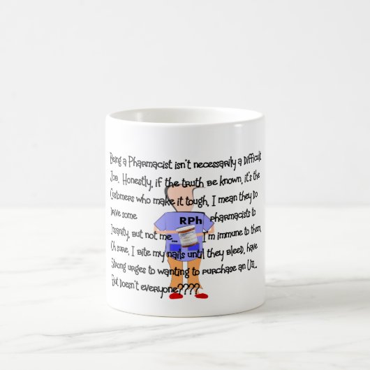 Farmacist Gifts "Brink of Insanity" Mok voor verha (Center)