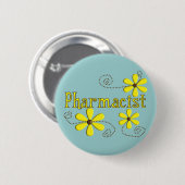 Farmacist Gifts, Gele Dagen Ronde Button 5,7 Cm (Voorkant /achterkant)
