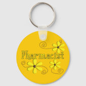 Farmacist Gifts, Gele Dagen Sleutelhanger (Voorkant)