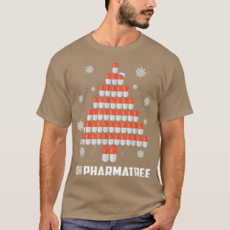 Farmacist kerstboomapotheker Gift Funny ID T-shirt