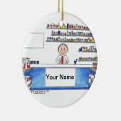 Farmacist - Mannelijke Keramisch Ornament (Rechts)