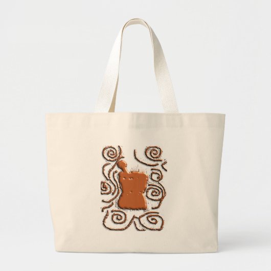 FARMACIST Pestle & Mortar Design Giften Grote Tote Bag (Voorkant)
