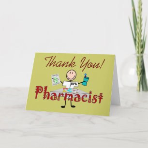 Farmacist Stick Person—Gifts Bedankkaart