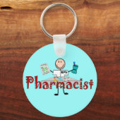 Farmacist Stick Person—Gifts Sleutelhanger (Voorkant)
