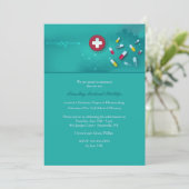 Farmacologie Afstuderen Invitation Kaart (Staand voorkant)