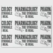 Farmacologie De Strijd Is Echt Grappig Apotheek Cadeaupapier (Vlak)