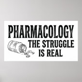 Farmacologie De Strijd Is Echt Grappig Apotheek  Poster (Voorkant)