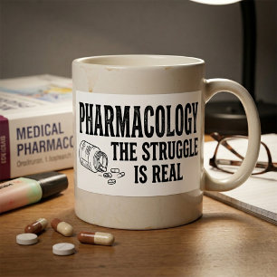 Farmacologie De Strijd Is Echt Grappige Apotheek  Rechthoekige Sticker