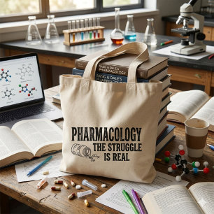 Farmacologie De Strijd Is Echt Grappige Apotheek  Tote Bag