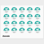 Farmacologie Mortier en stamper Symbool Gepersonal Ronde Sticker (Vel)