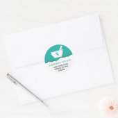 Farmacologie Mortier en stamper Symbool Gepersonal Ronde Sticker (Envelop)