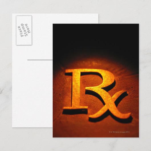 Farmacologische code briefkaart (Voorkant / Achterkant)