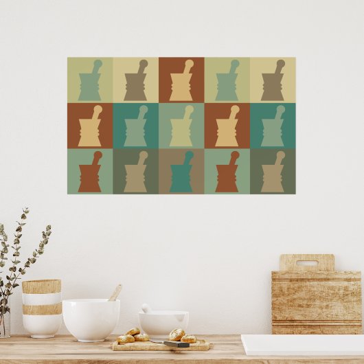 Farmacologische Pop Kunst Poster (Keuken)
