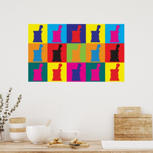 Farmacologische Pop Kunst Poster (Keuken)