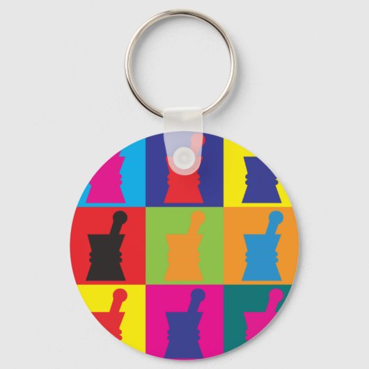 Farmacologische Pop Kunst Sleutelhanger (Voorkant)