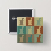 Farmacologische Pop Kunst Vierkante Button 5,1 Cm (Voorkant /achterkant)
