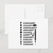 Farmacotherapeutische apotheker Quote Briefkaart (Voorkant / Achterkant)